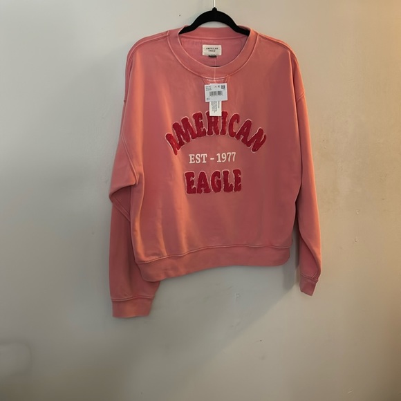 NWT AMERICAN EAGLE 🦅 LOGO CREWNECK SWEATER - Picture 6 of 16